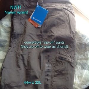 Columbia brand men's convertible pants
